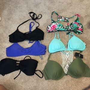 Bikini tops and bottoms